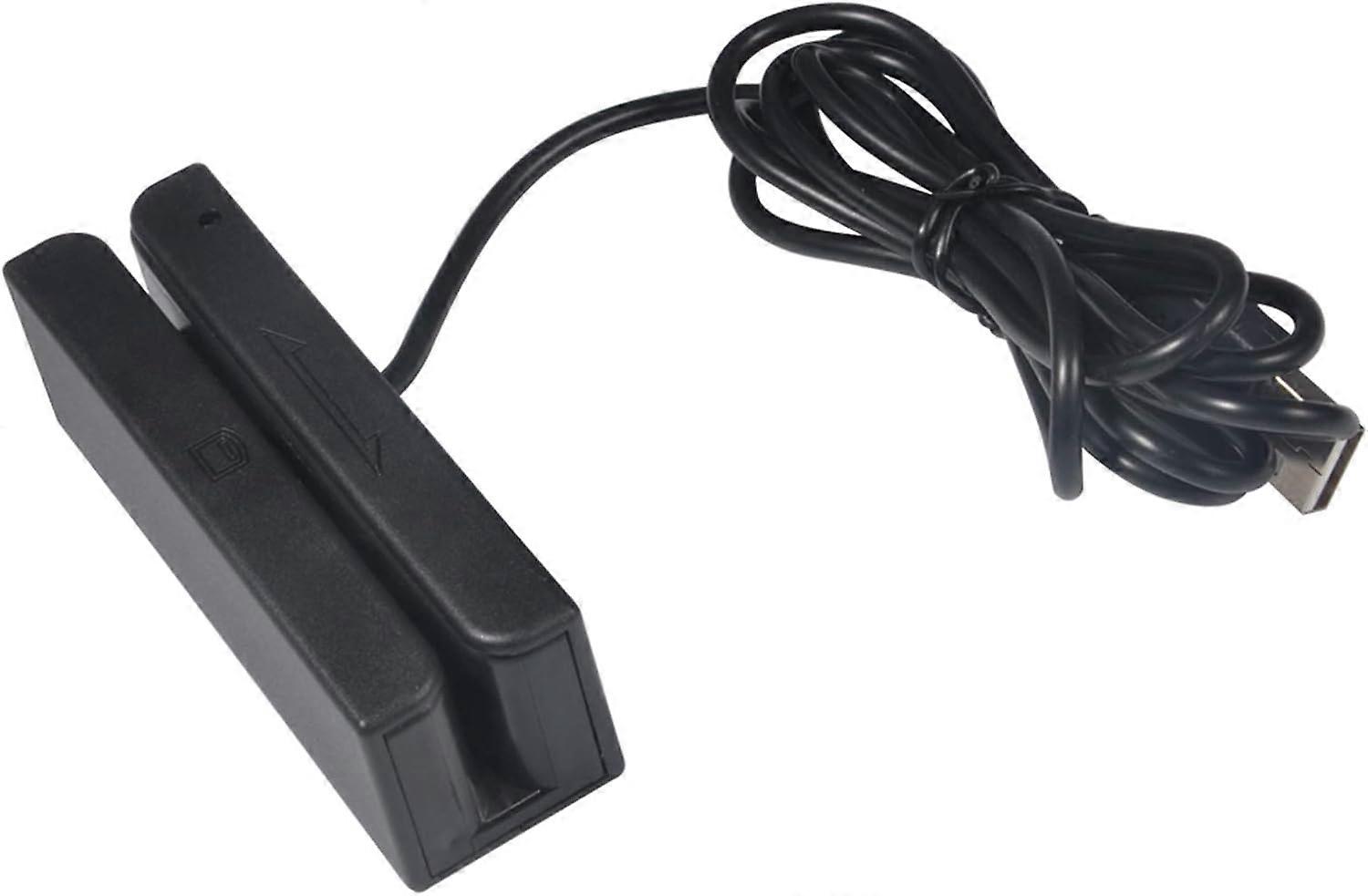 1pc Card Reader, Mini 3 Track Smart Card Reader, USB Magnetic Stripe