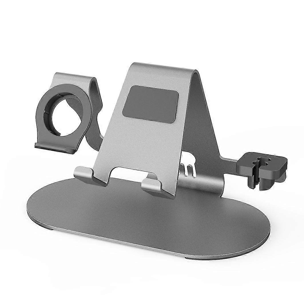Three In One Charging Desktop Phone Stand(Gray)