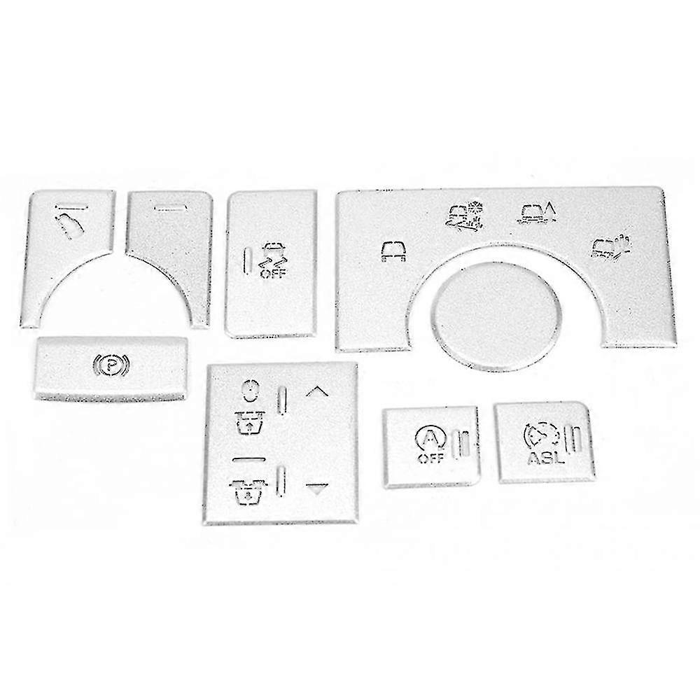 9x Center Console Mode Button Sticker Compatible With Range Rover Sport 2014-2017