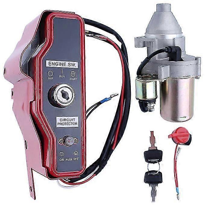 Starter Ignition Switch Key Panel Control Box Compatible With GX340 GX390 11HP 13HP Engine