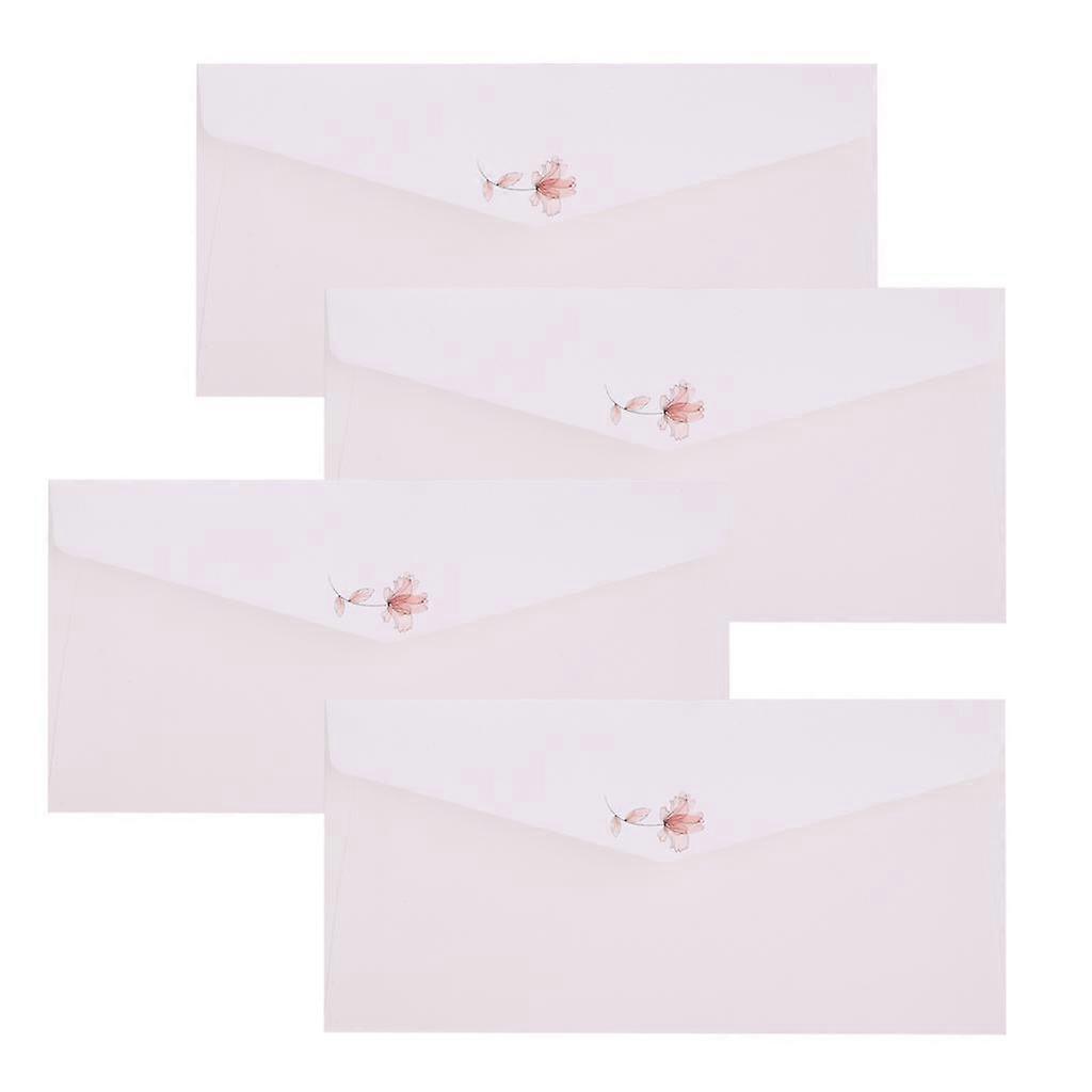 4 Pcs Embossed Pearl Color Envelope Greeting Card Invitation Gift Envelopes 2