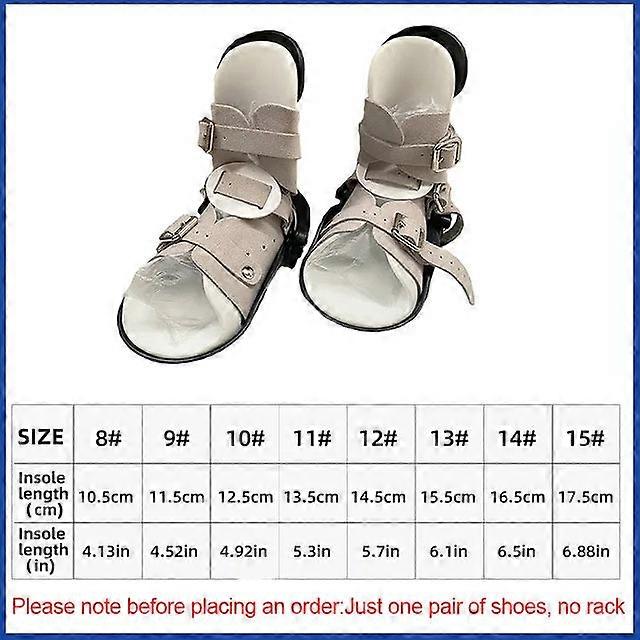 1Pair Medical Orthopedic Leather Dennis Brown Spt Shoes Corrective Deformed Foot For Children-no Shoe Rack