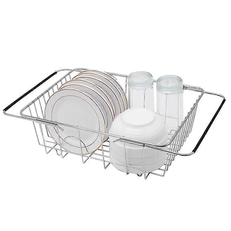 Simple Houseware Over Sink Counter Top Dish Drainer Drying Rack