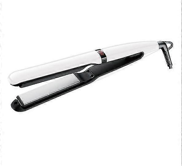 EVAGO Hair Straightener, Dual-use Hook For Curling 3d Floating Ceramic Panel(white)