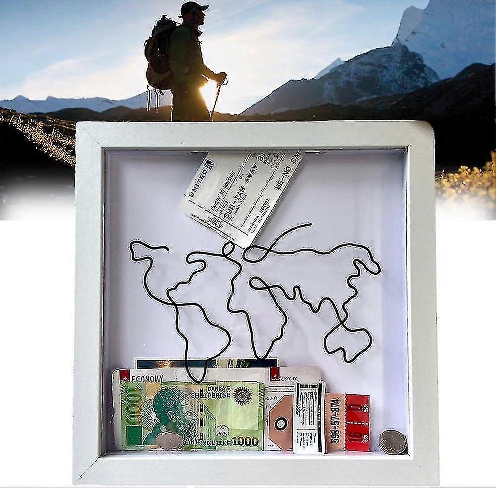 Adventure Archive Box Travel Adventure Archive Box Travel Memory Box, 100% Nuovo Bianco M