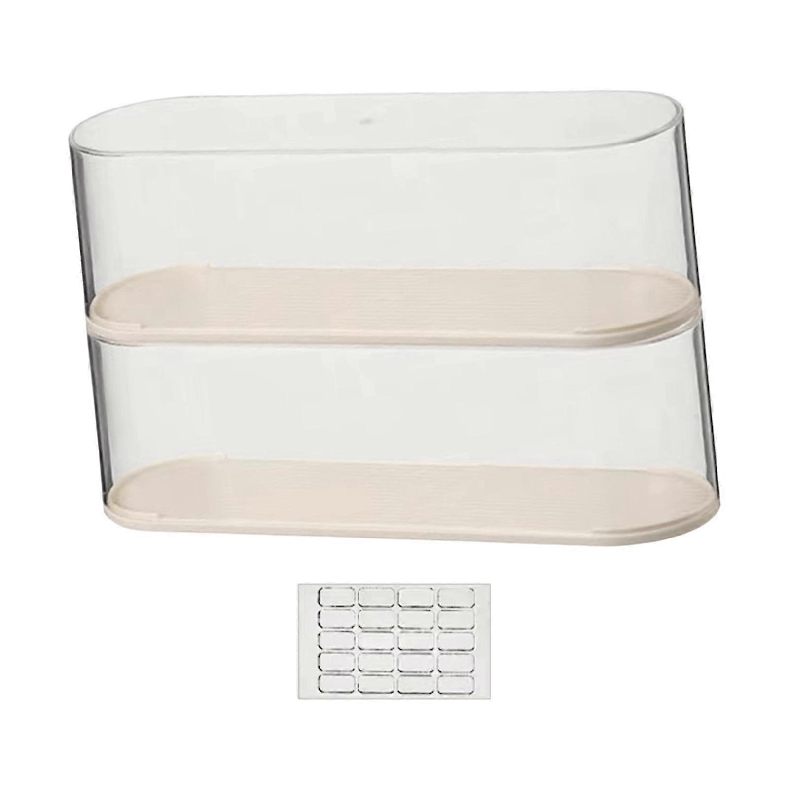 Display Case Figure Display Box for Perfume Miniature Figurines Collectibles 2 Pieces