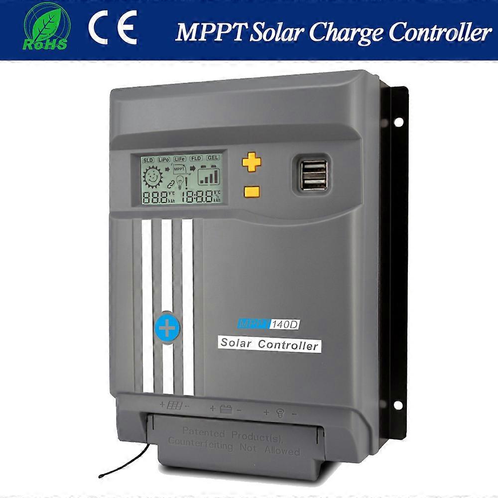MPPT Solar Charge Controller 30A 40A 12V 24V DC with LCD USB Solar Panel Regulator for Vented Sealed Gel NiCd Lithium Battery