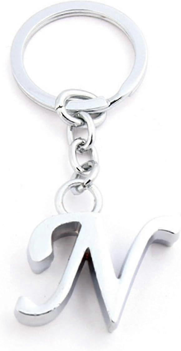 Lettre Simple Alphabet Charm Keychain, porte-clés, sac Charm (n)