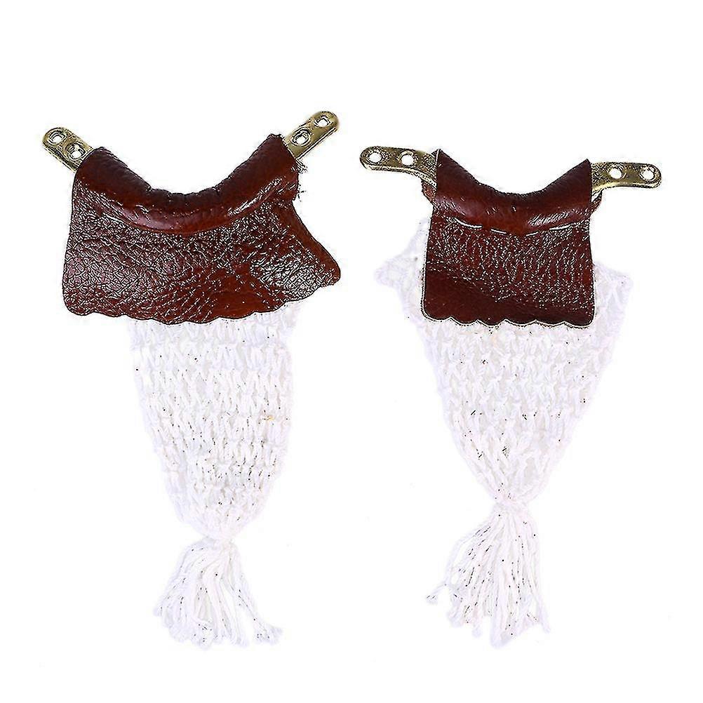 4pcs Poches de billard Cuir Billard Billard Table de remplacement Filets Sacs Kit