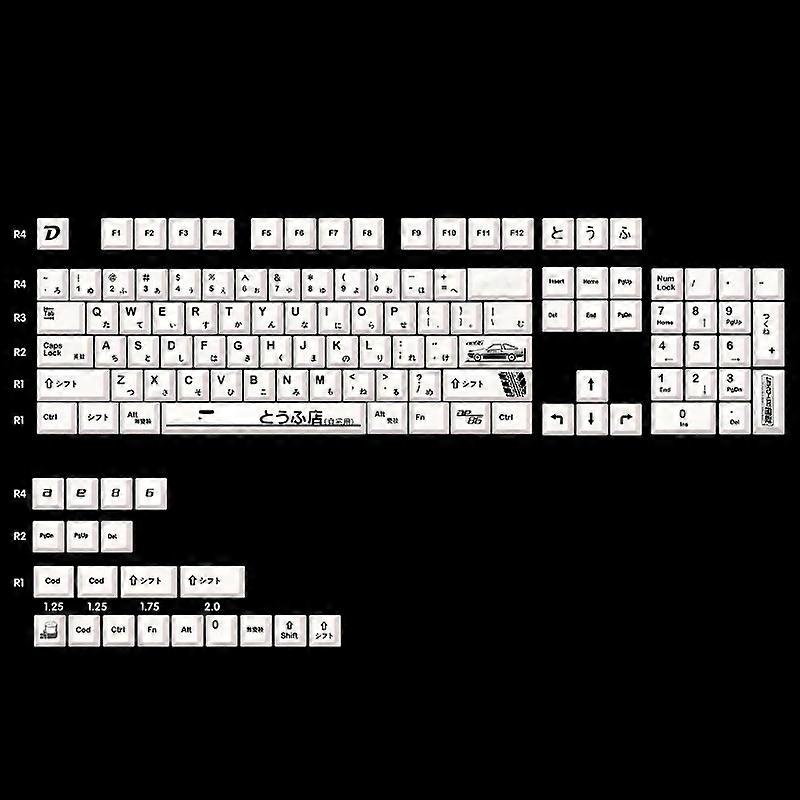 Japanese Keycaps Cherry Profile 124 Keys Dye-Sub Keycaps 64 87 104 108 Layout