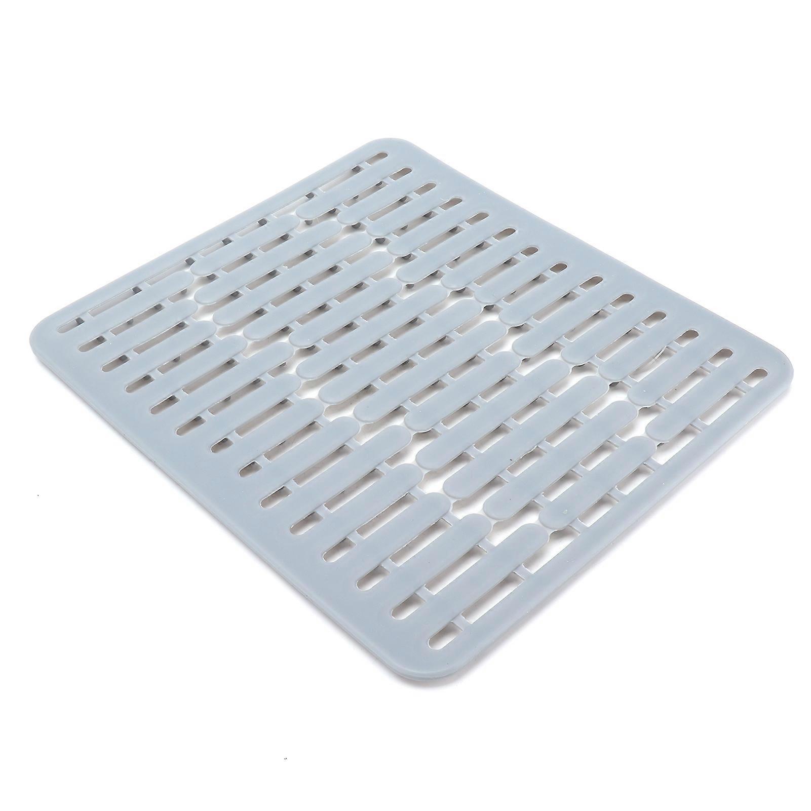 Silicone Kitchen Sink Mat Nonslip Heat Insulating Drain Pad Multipurpose