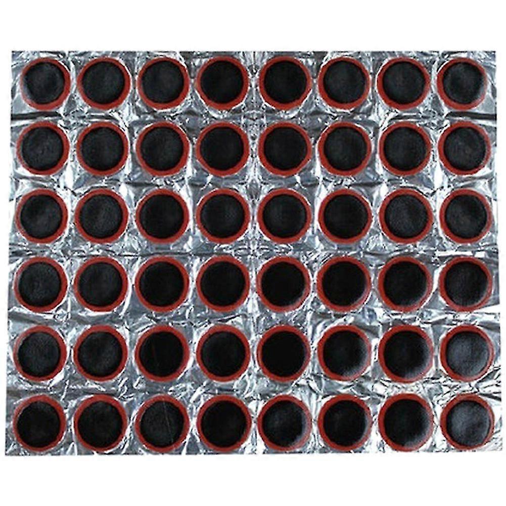 Black 96 Piece Square Round Rubber Puncture Repair Patch Tool