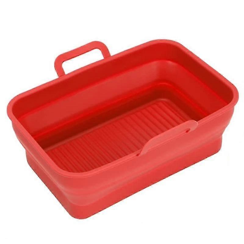 2pcs Foldable Silicone Liners For Ninja Dz201dz401, Reusable Silicone Pot Dual Accessories (red)