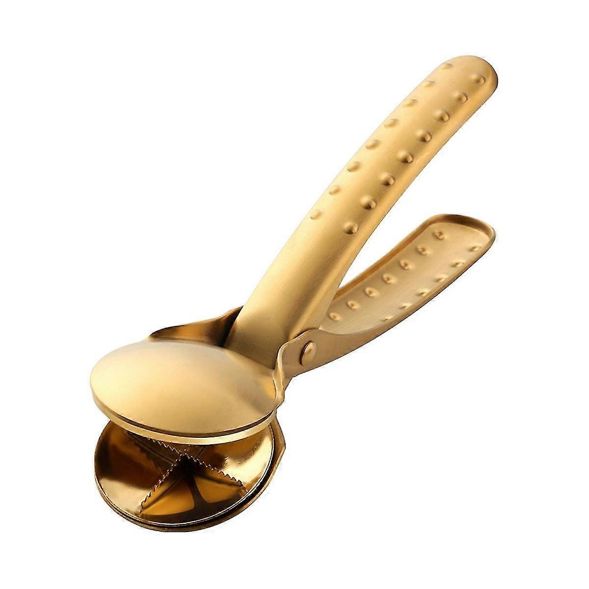 2 i 1 rustfritt stål kastanje klipp valnøtt tang metall nøtteknekker, sheller kutter gadgets gull