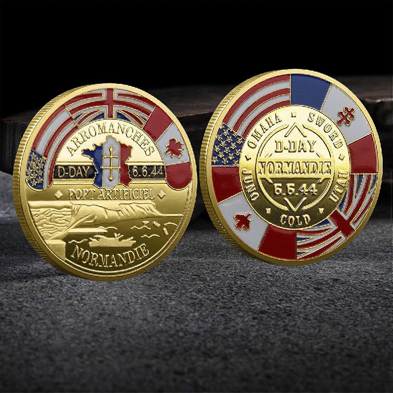 D DAY 80TH Anniversary Challenge Coin Commemorative Coin EUR 13,55 D DAY 80TH Anniversary Challenge Coin Commemorative Coin EUR 13,55