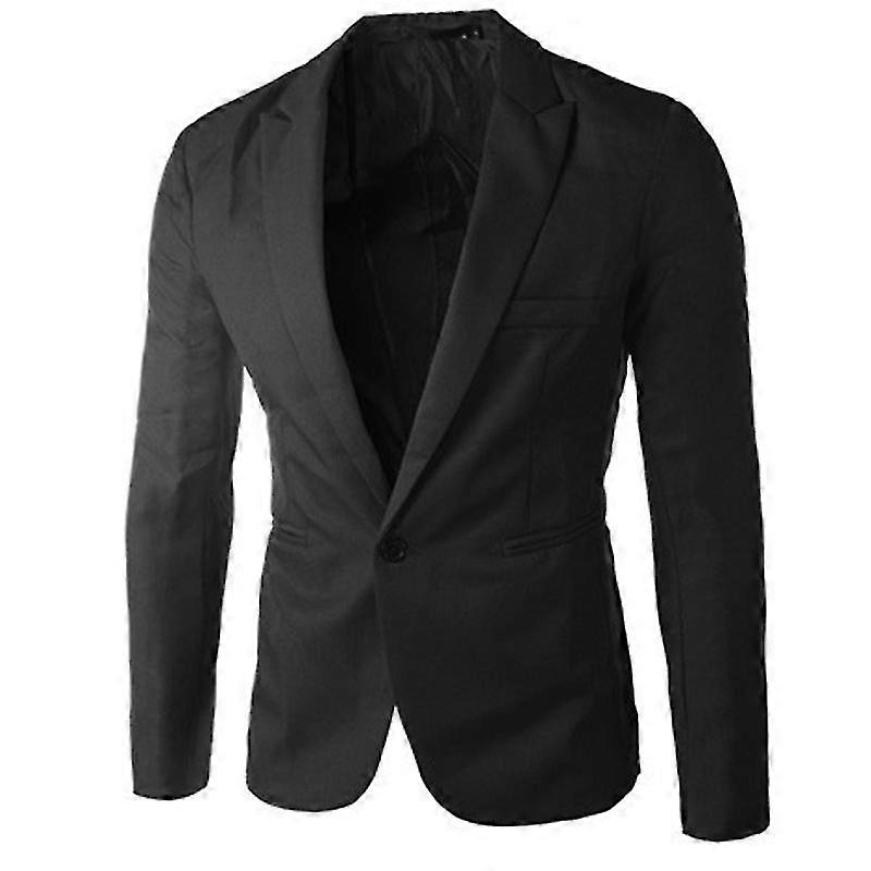 Men Business Formal Blazer Coat Casual Slim Fit Suit Jacket