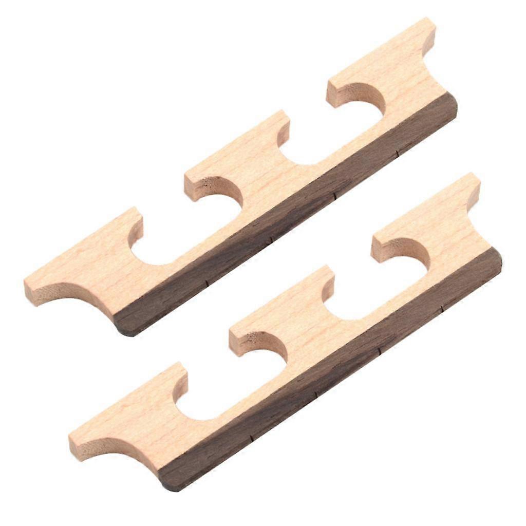 Finest 2x Rosewood Maplewood Saddle Bridge for 4 Strings Banjo