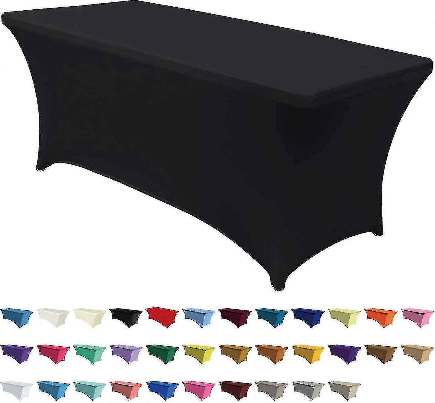 Spandex Tablecloths Compatible With 4 Ft Home Rectangular Table Fitted Stretch T