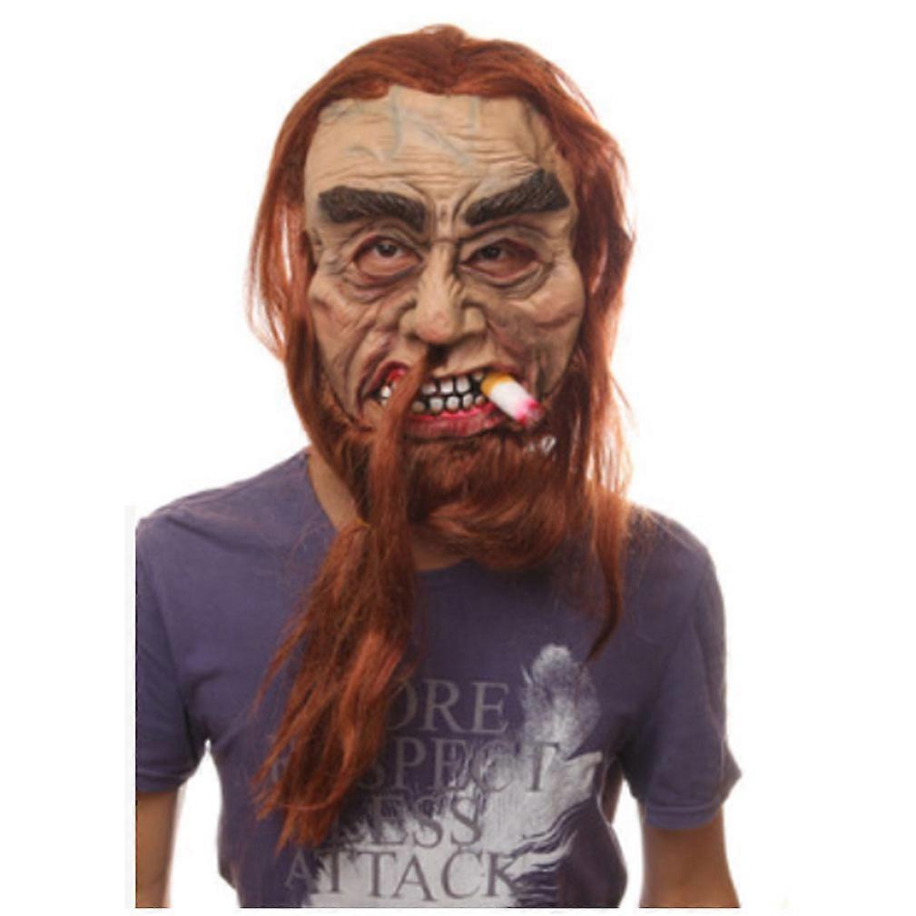 Halloween Articles Latex Mask Bar Horror Scary Props Smoker Mask