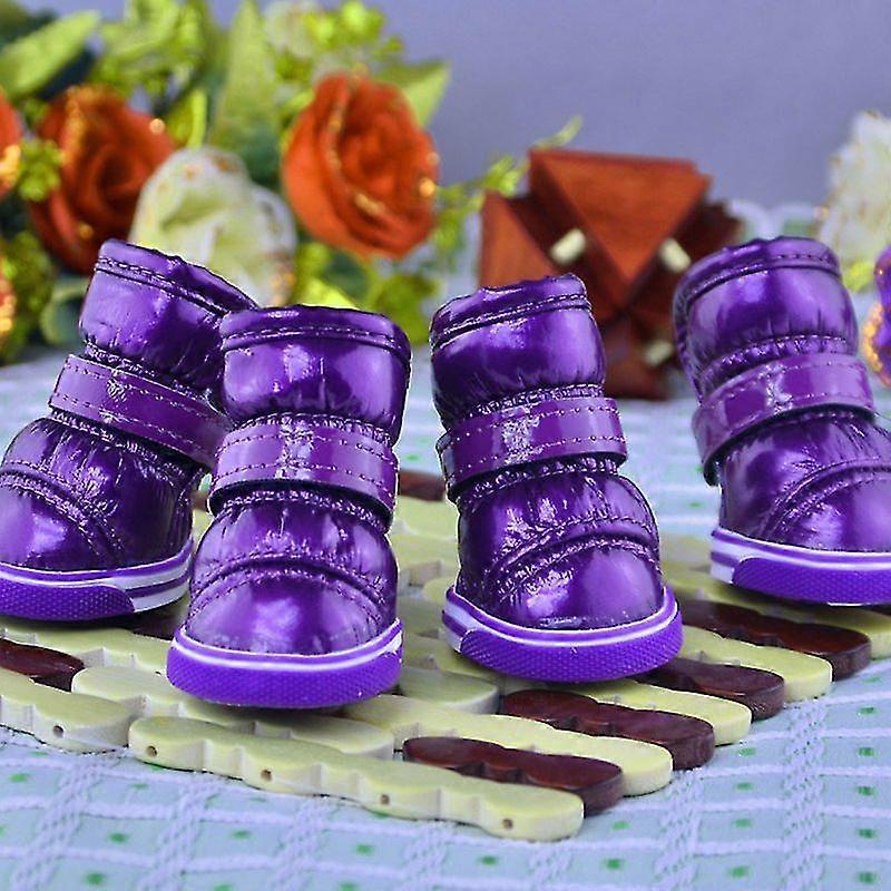 4pcs/set Pet Dog Shoes Warm S Dogs Shoes For Huahua