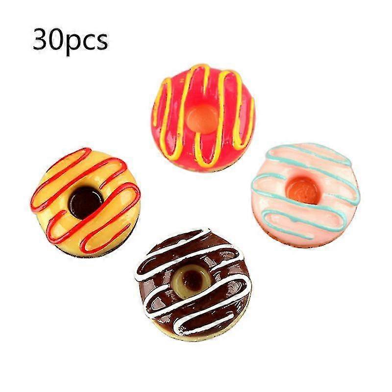 30pcs Cute Sweet Buns Resin Chon