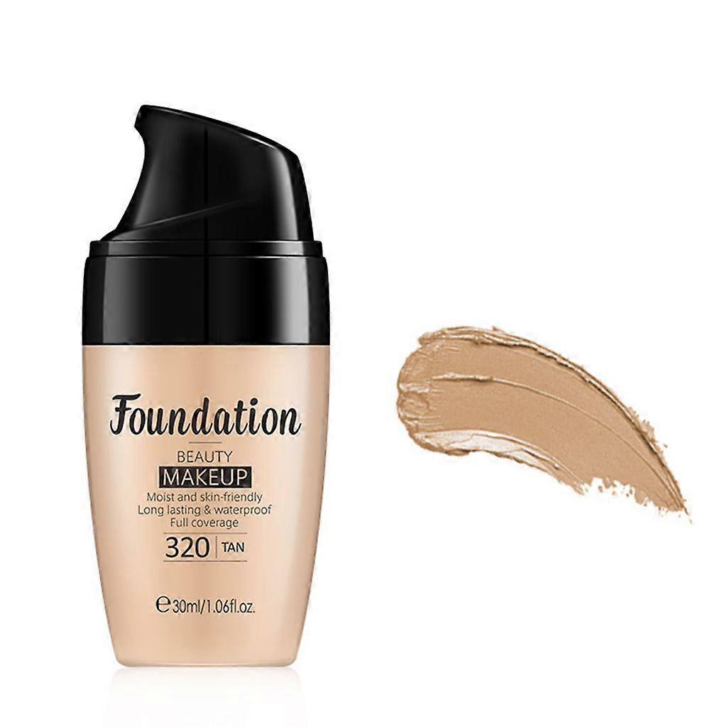 Full Coverage Liquid Foundation,Smoothing Makeup Base Concealer Foundation