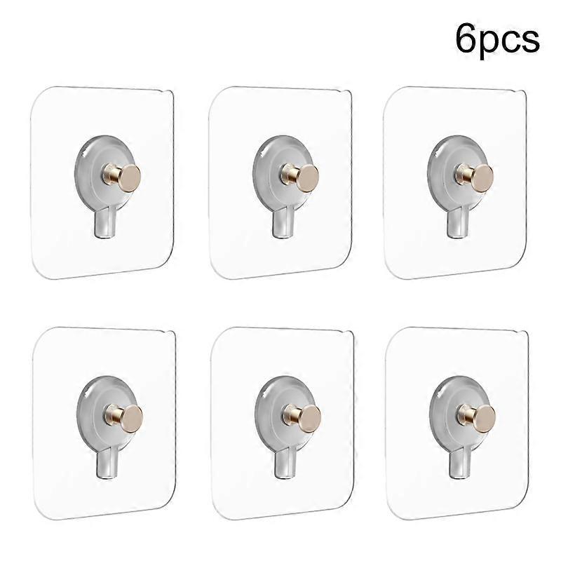 6Pcs Non-Trace Self Adhesive Hook for Photo Frame Picture Frame Hole Hanging Nail Wall Paste-MXBC