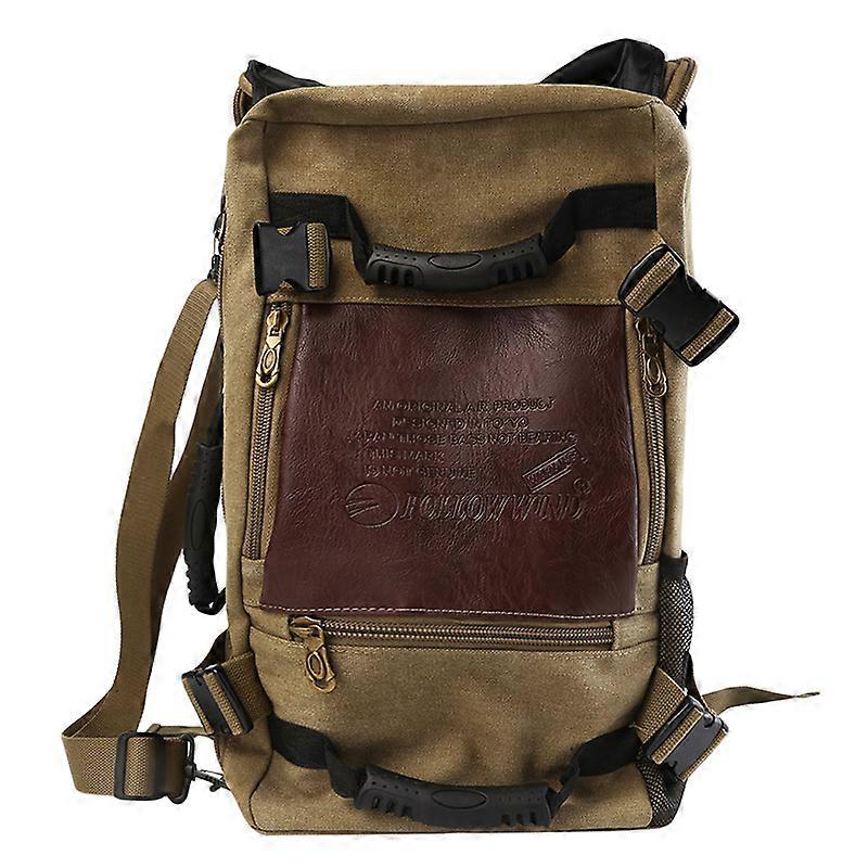 Travel Rucksack Multifunctional Travel Bucket Backpack Men Rugzak 4 Colors Canvas College Student School Backpack 2023