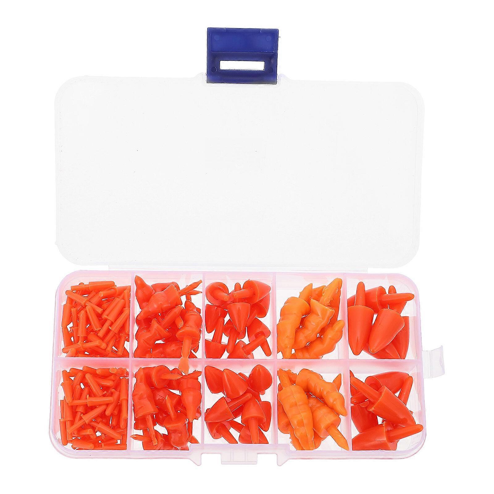 160pcs πλαστικές μύτες DIY μυτών χιονανθρώπων χειμωνιάτικων χιονανθρώπων για το παιχνίδι Snowman