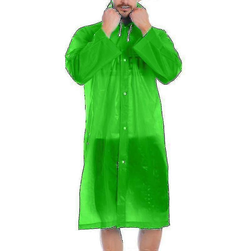 Adulto Eva impermeável capa de chuva reutilizável jaqueta com capuz Poncho-yyc