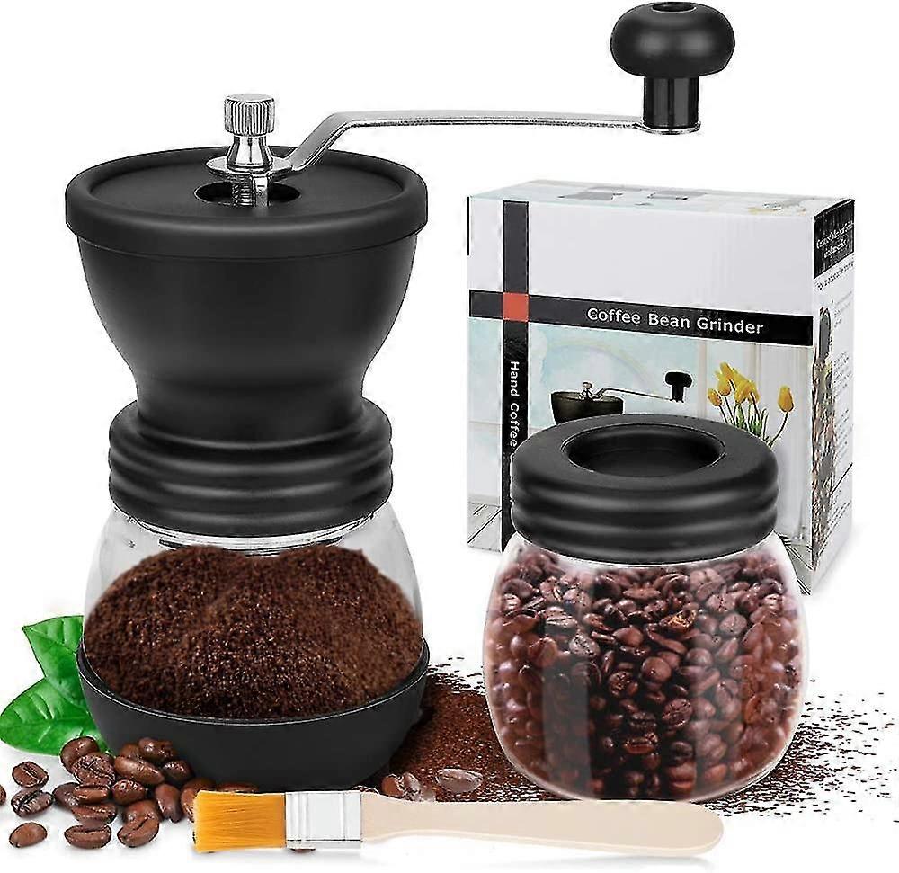 Manual Coffee Grinder, Adjustable Coarseness Ceramic Grinder