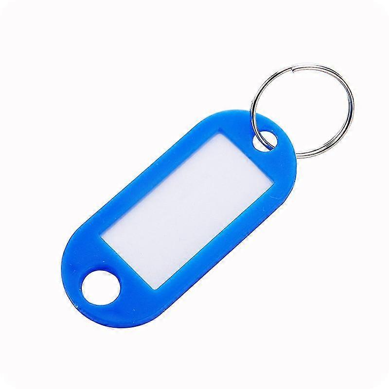 Durable Coded Key Id Label Tags Split Ring Keyring Tags With Label Window Ring Holder Key Ring(30pcs, Red+green+blue)