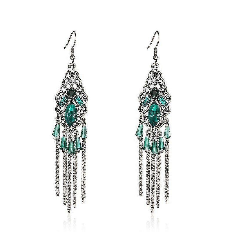 Long Earrings Chain Fringe Alloy Eardrops For Daily Use