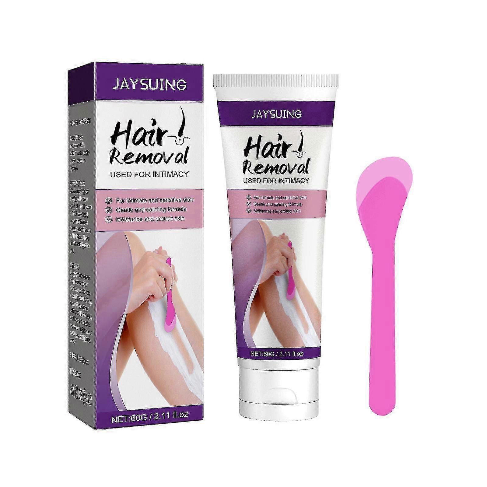 Jaysuing 60g קרם להסרת שיער ללא כאבים קרם depilatory לגברים ונשים גוף פנים בית השחי רגל הסרת שיער ביד