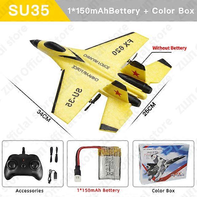 RC Plane SU35 2.4G With LED Lights Aircraft Remote Control Flying Model Glider Airplane SU57 EPP Foam Toys For Children Gifts