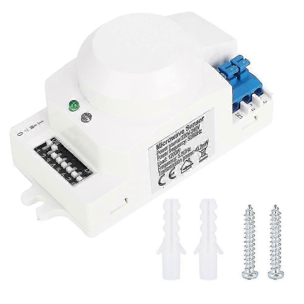 360Microwave Radar Sensor Automatic Induction Light Switch 220-240V