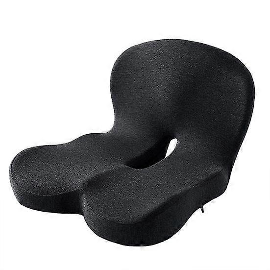 Seat Cushion Anti-Slip Bottom Design Pressure-Reducing Hip Waist Support Memory Foam L-Shaped Integrated