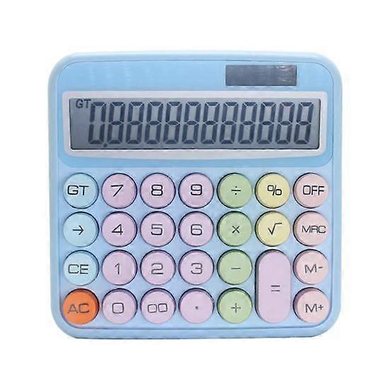 Desktop Calculator Calculator Big Buttons Large Display 12-Digit Screen Dual Power Source with Solar-Powered Office Supplies