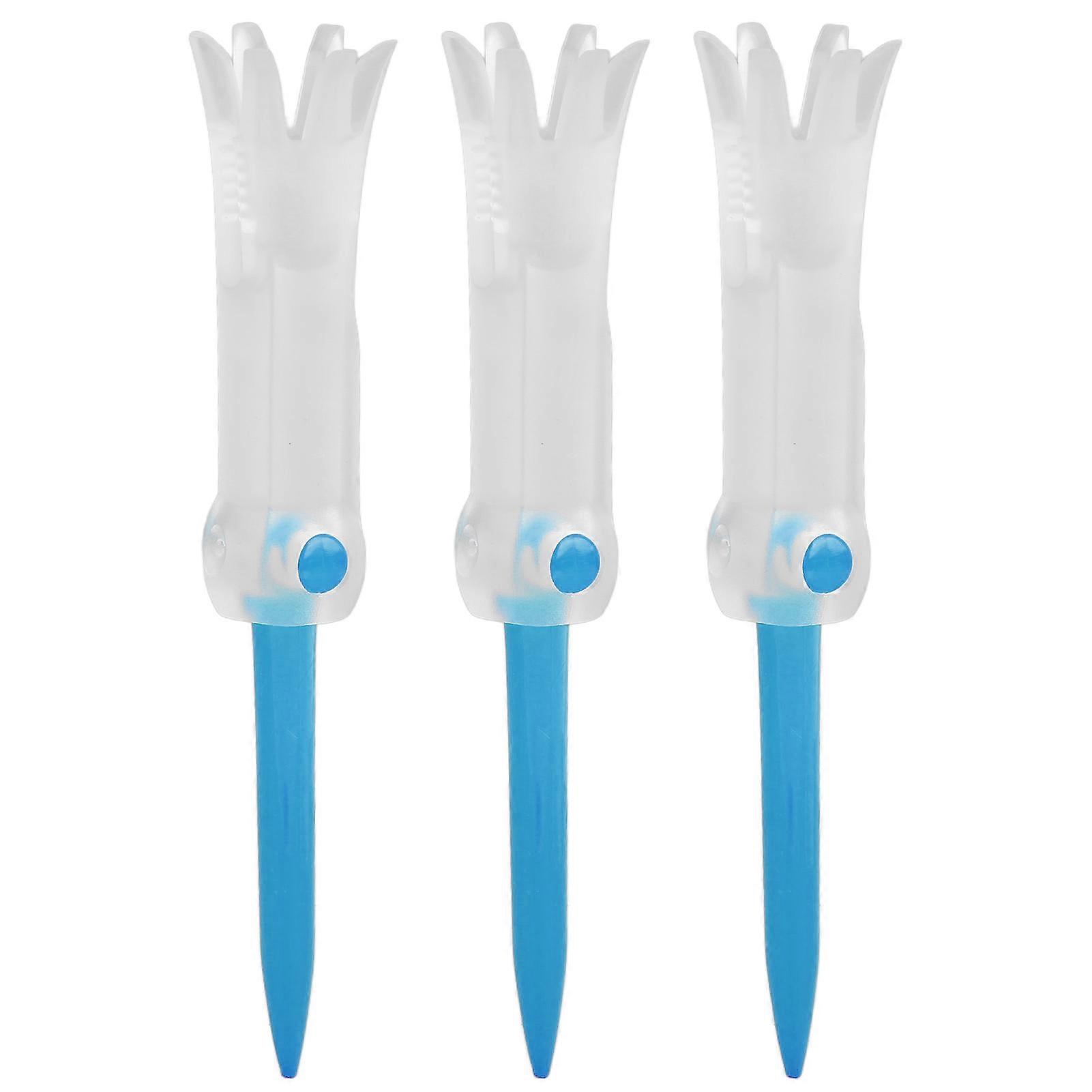 Foldable Training Golf Tee Anti Flying Rotatable Practice Accessories Ball Studs for GolfBlue