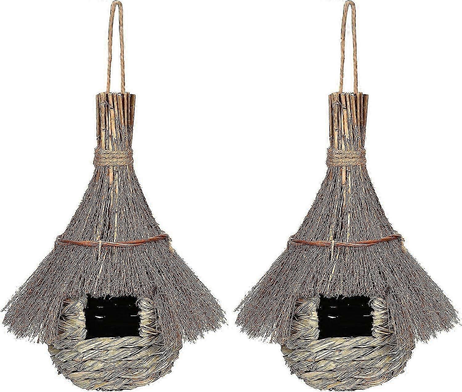 2PCS Bird Hut and Hummingbird Houses Nest