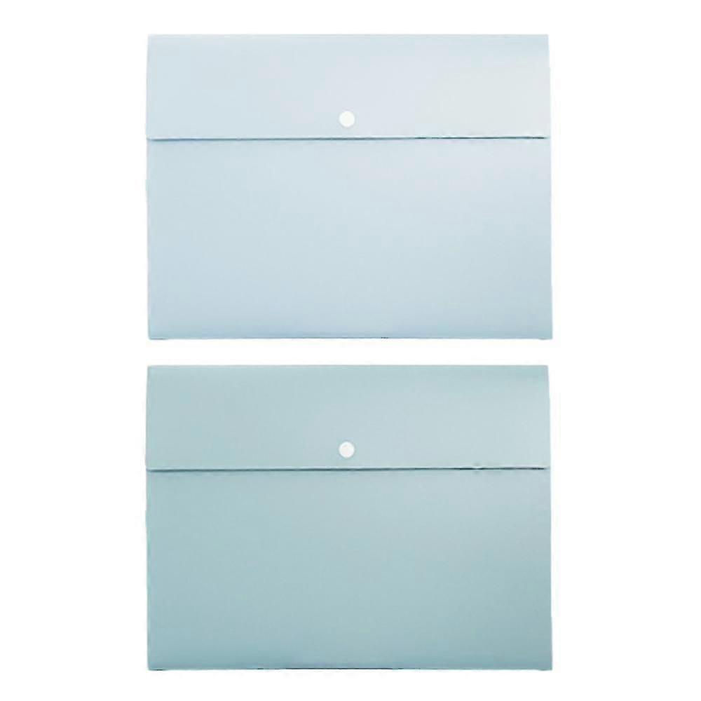 2 Pack Expanding File Folders Pockets File Folder Paper Plastic Expandable Files Folder Snap Closure