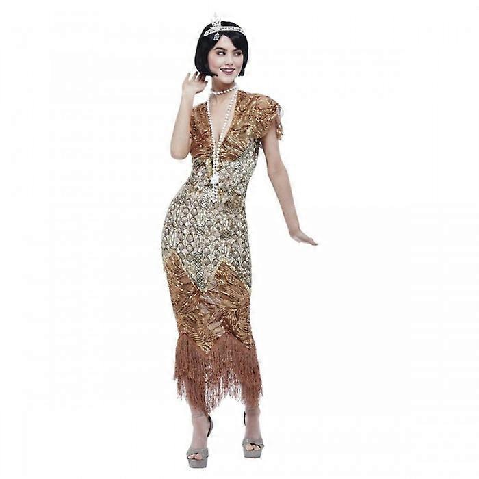 Smiffysレディース/レディースデラックス20sフラッパースパンコールコスチュームドレス