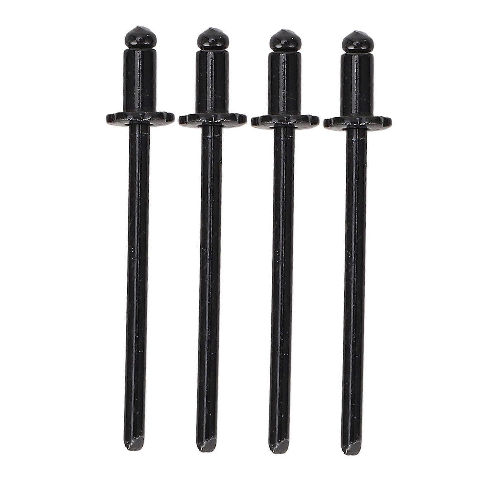 Aluminum rosette rivets 4PCS for AMC, high strength rustproof black