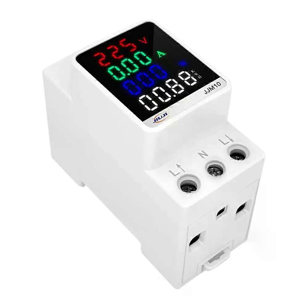 Monitor 110V 220V 100A Current Power Factor KWH Electric Energy Meter VOLT AMP Voltmeter Ammeter Frequency