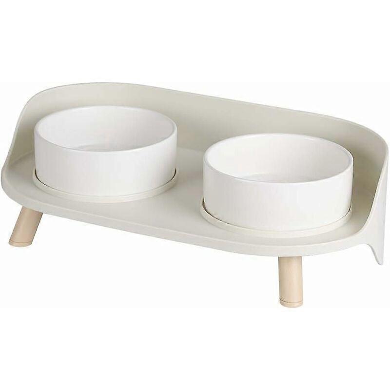 Elegant Elevated Ceramic Dog Bowl Set