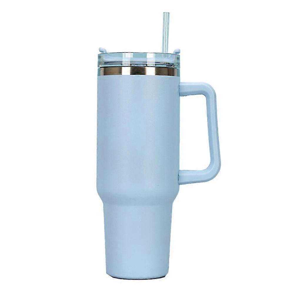 40 oz Tumbler with Handle and Straw Stainless Steel Tumbler with Lid, Reusable vacuums Insulated Cup for Water Iced Tea Coffee