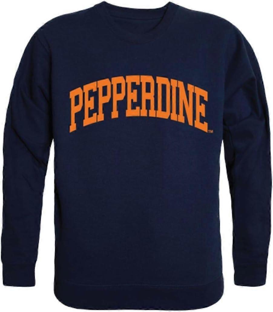 Pepperdine University Waves Arch Pullover Pull  col rond Marine