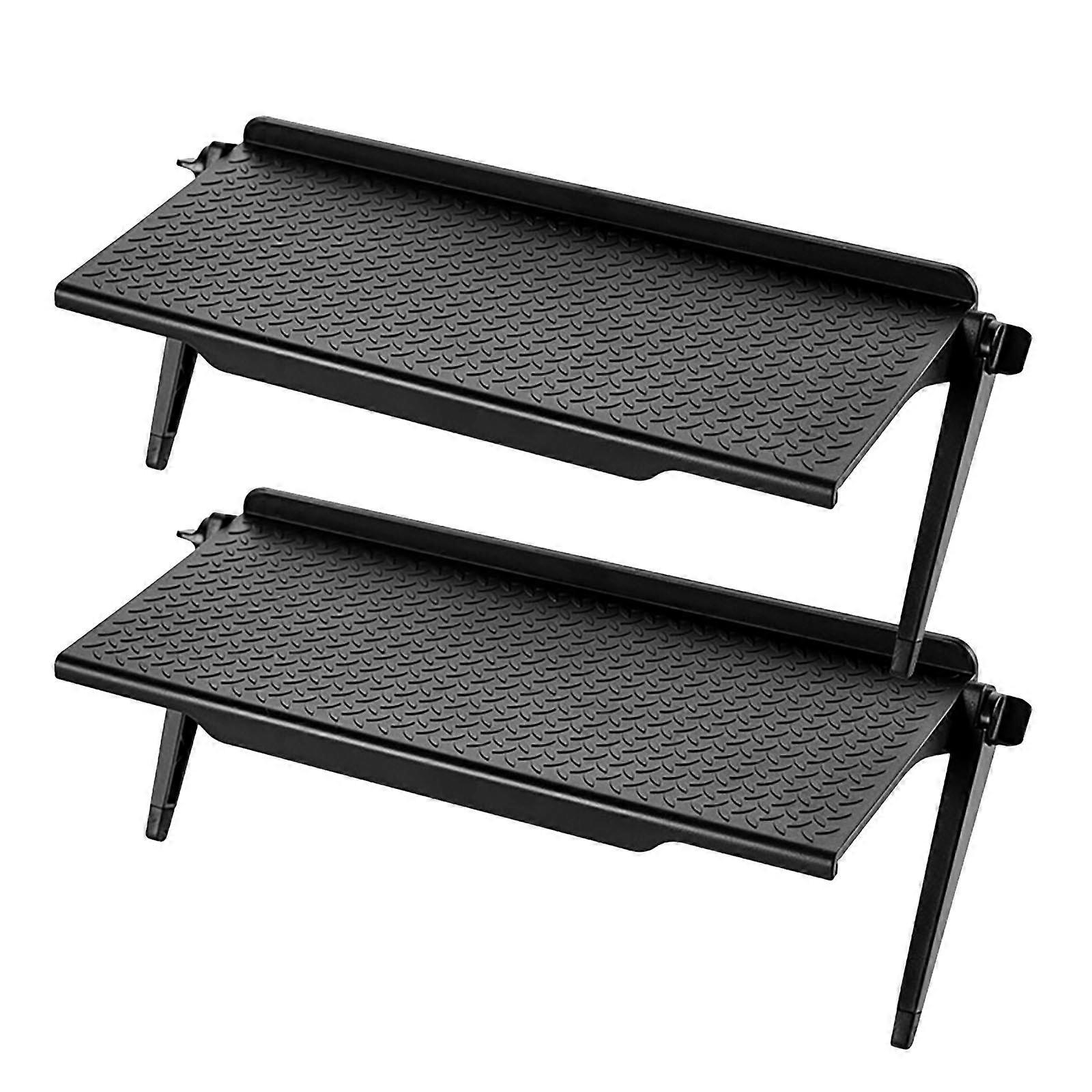 Punch- Computer Monitor Rack Plastic TV Set-top Box Screen Bracket Router Storage Rack 2pc
