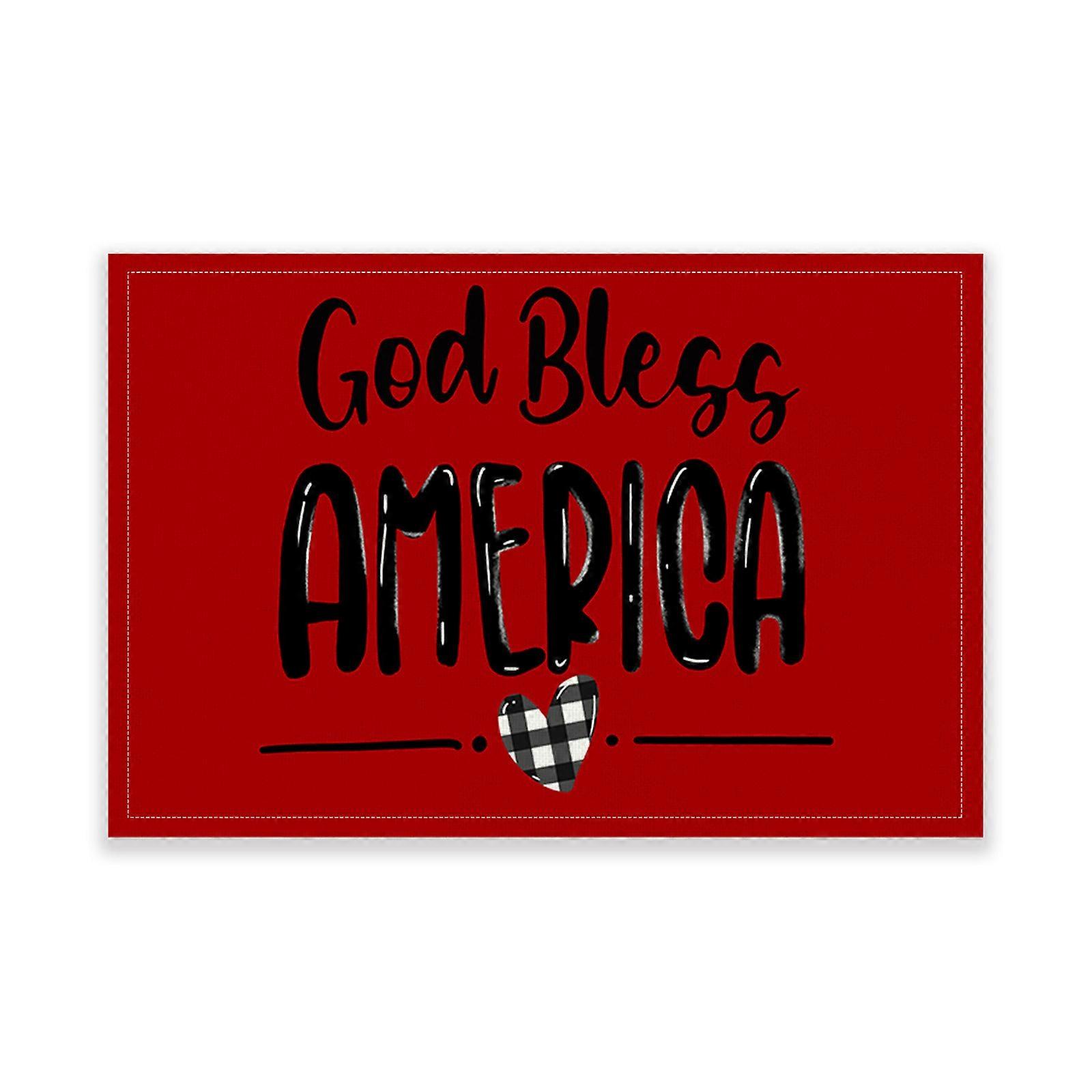 Independent Day Mat Decoration Mat Restaurant Table Mat Mat Durable
