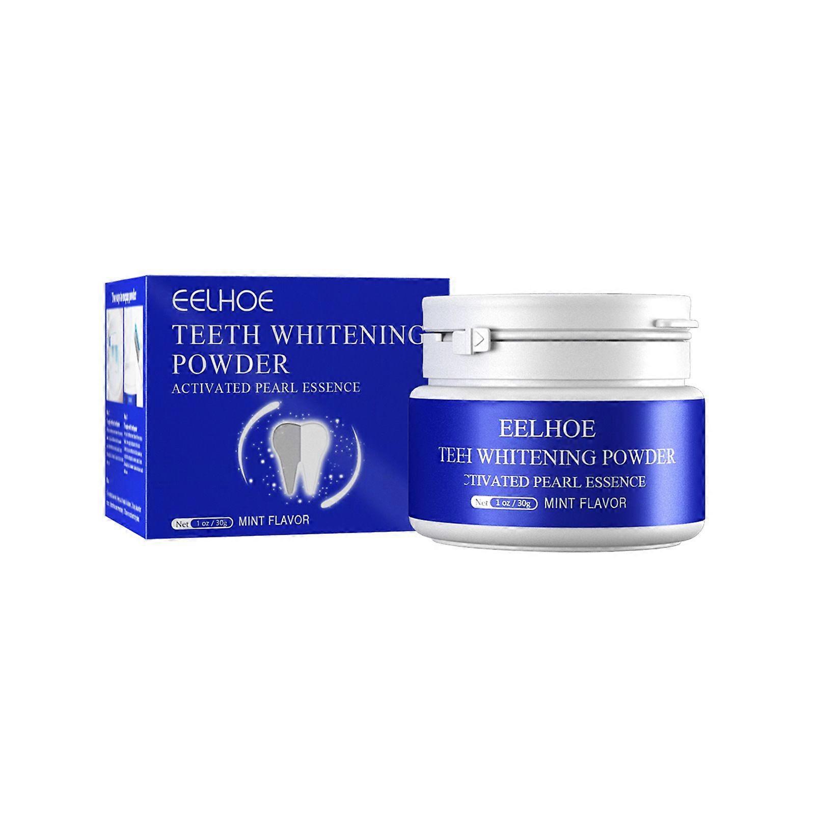 Eelhoe Active Bright White Toothpowder Δόντια Στοματικός Καθαρισμός Φρέσκο Αναπνοή Κίτρινα δόντια Λεκέδες Ευαίσθητο Σμάλτο Οδοντόσκονη